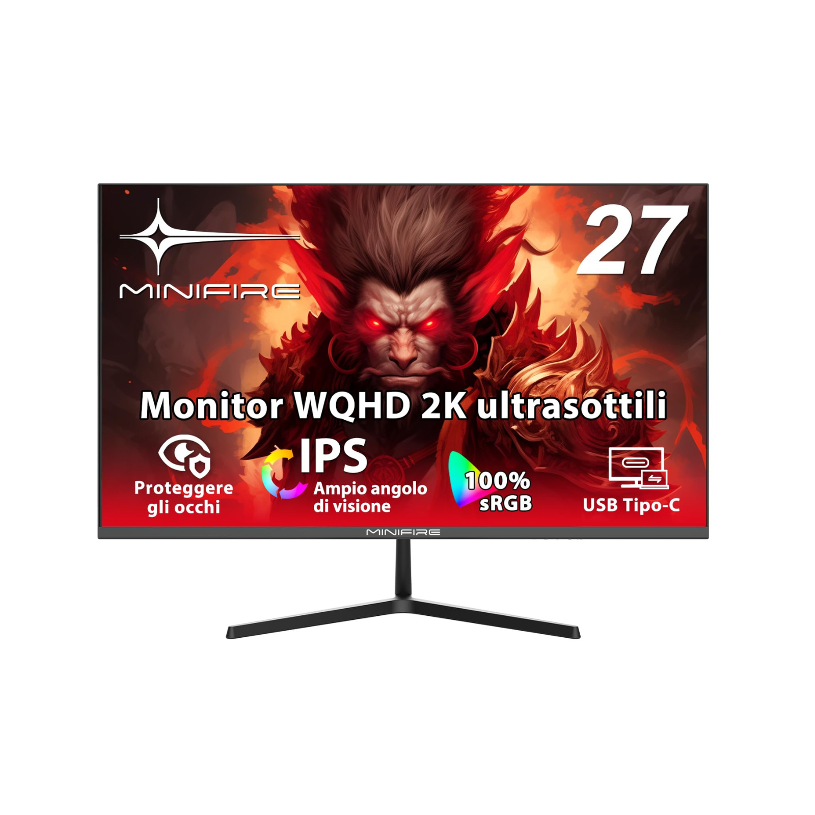 MINIFIRE MF27X3A 27インチ FHD IPS Monitor! MF27X3A