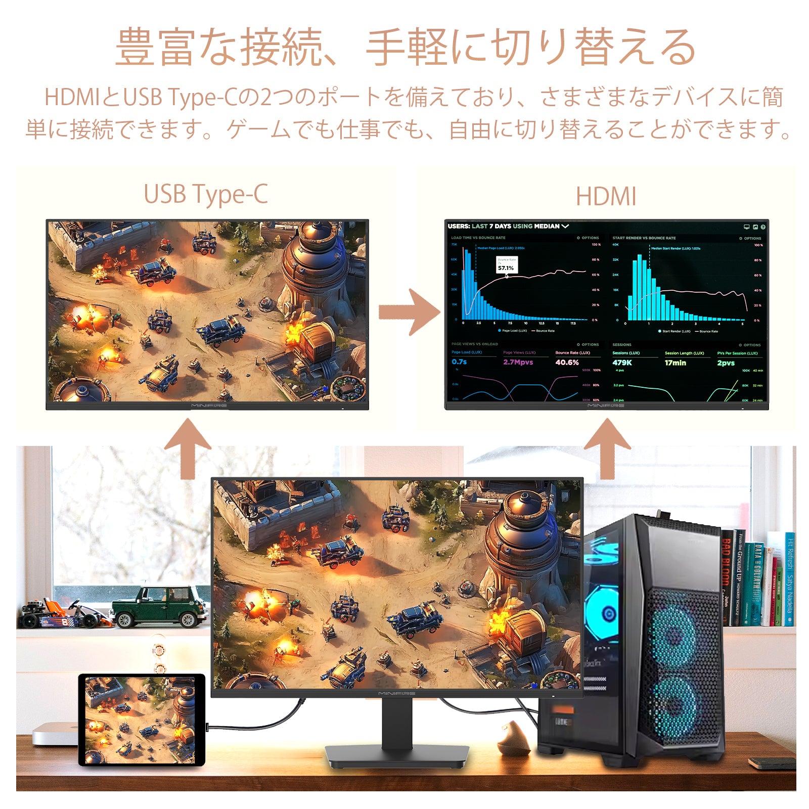 24インチ ゲーミングモニターMINIFIRE MF24X5A Amazon.co.jp: Minifire ゲーミングモニター 24インチ 180Hz