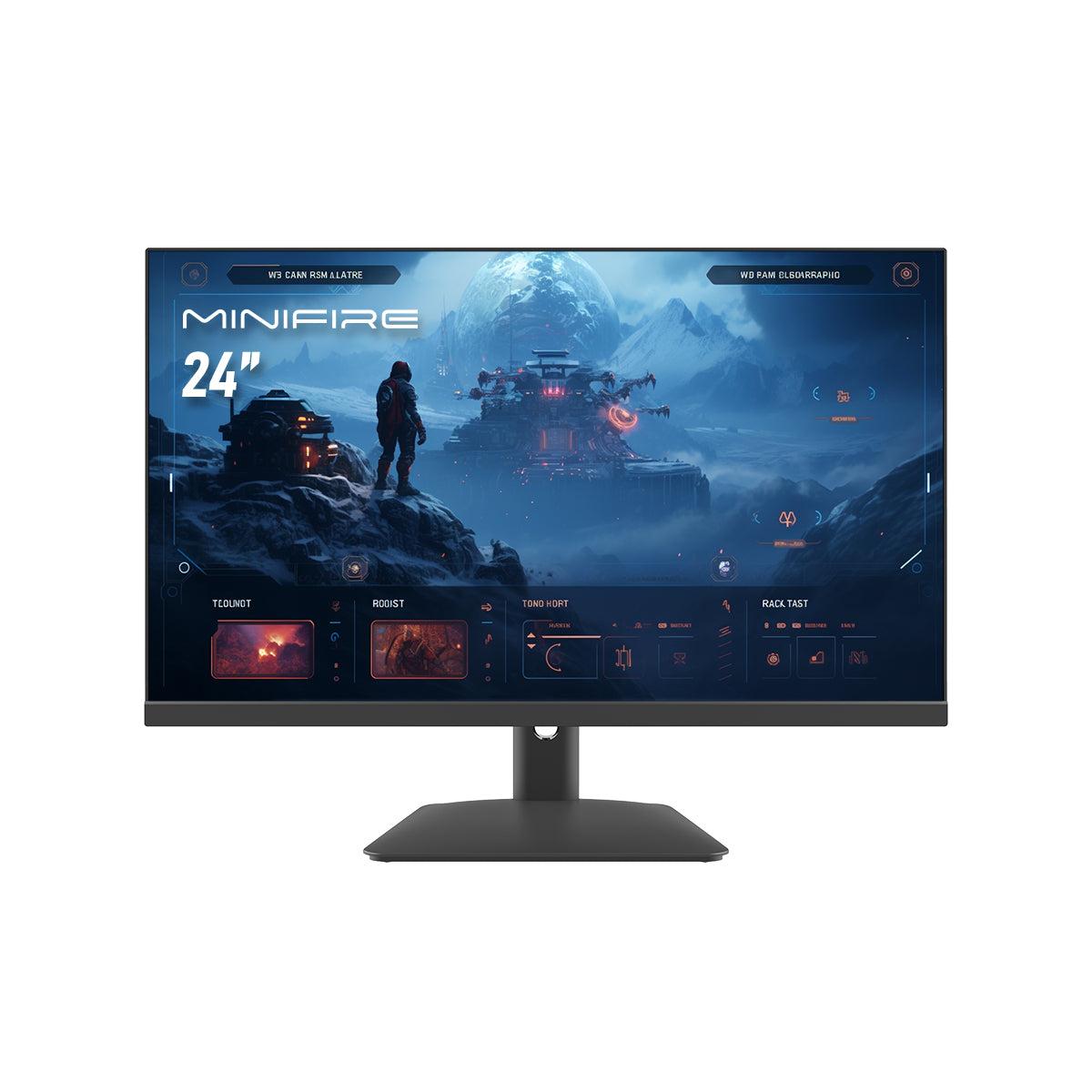 The front of 24 inch IPS Minifire Gaming Monitor 