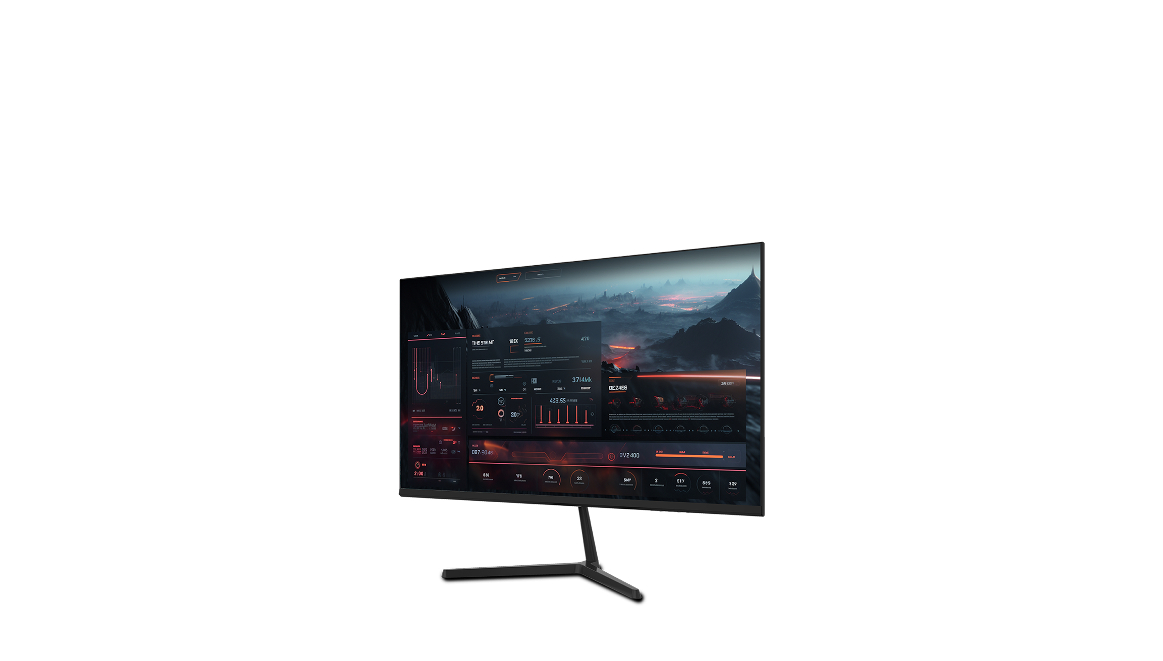A 24 inch IPS Minifire X3 Business Monitor in FHD and 100Hz refresh rate displays high resolution gaming screen
