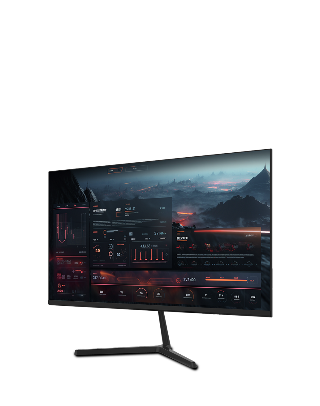 A 24 inch IPS Minifire X3 Business Monitor in FHD and 100Hz refresh rate displays high resolution gaming screen